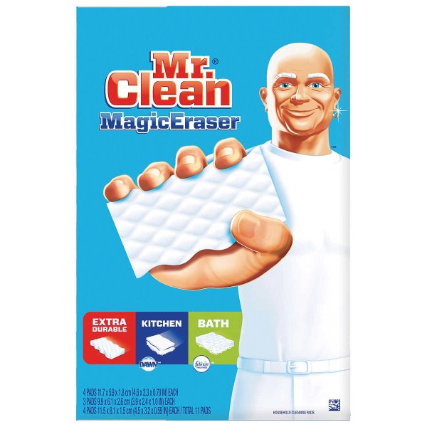 Clean Magic Eraser Household Cleaning Pads, Variety Pack, 11-count