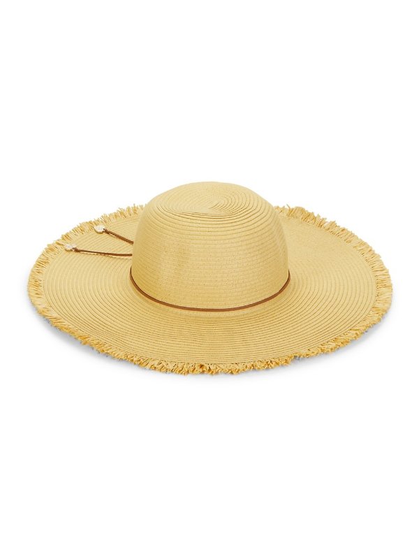 Fringed Straw Panama Hat