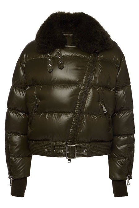 - Foulque Down Jacket with Fur Collar