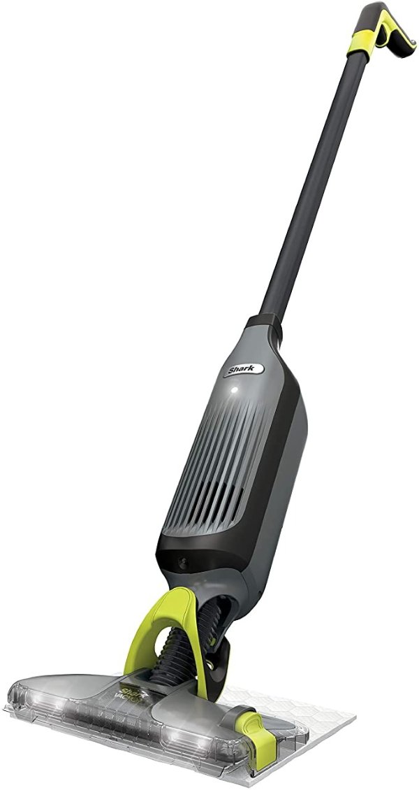 VM252 VACMOP Pro Cordless Hard Floor Vacuum Mop with Disposable Pad, Charcoal Gray