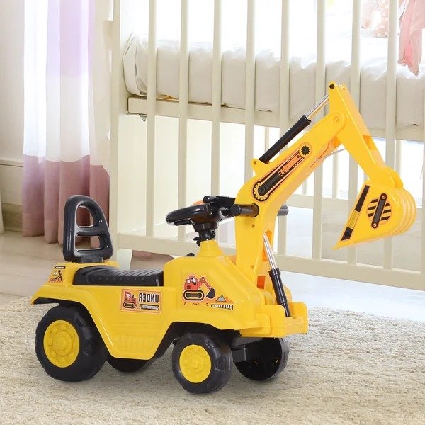 3 In 1 Ride On Excavator Toy Pulling Cart Pretend Play Construction Truck3 In 1 Ride On Excavator Toy Pulling Cart Pretend Play Construction TruckRatings & ReviewsMore to Explore