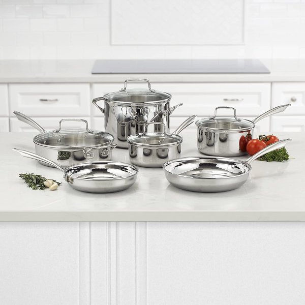 TPS-10 Professional Performance Tri-Ply 10-Piece Classic Cookware Set