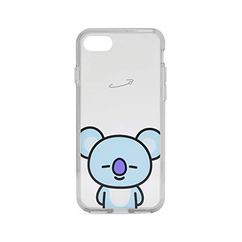 Official Merchandise by Line Friends - KOYA Character Clear Case for iPhone 8 / iPhone 7, Sky Blue