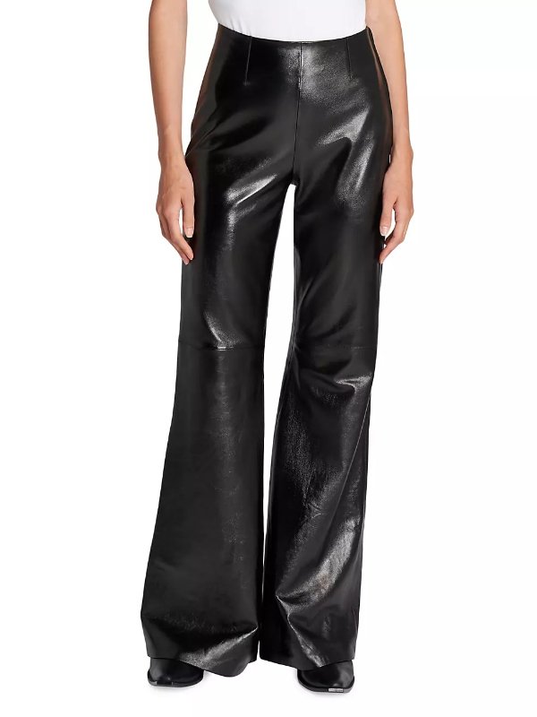 Lazos Leather Flare Pants