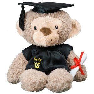 Personalized Graduation Cap and Gown Monkey -14''