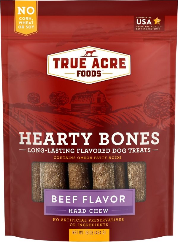 Hearty Bones Long-Lasting Beef Flavored Treats, 16-oz bag - Chewy.com