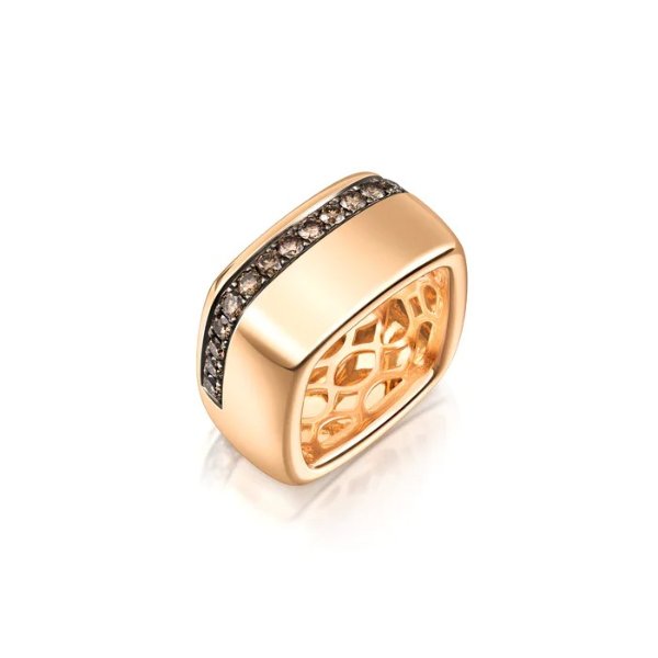 18K Red & Black Gold Brown Diamond Ring | Chow Sang Sang Jewellery eShop
