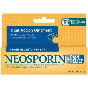 Neosporin First Aid Antibiotic Ointment Maximum Strength Pain Relief, 1-Ounce
