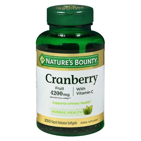 Nature s BountyCranberry 4200 mg Plus Vitamin C Dietary Supplement Softgels