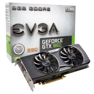 超值！EVGA GeForce GTX 960 2GB GDDR5游戏台式机显卡