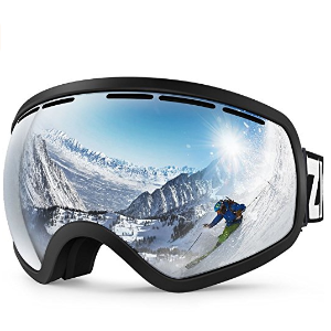 ZIONOR Lagopus X10 Ski Snowboard Snow Goggles OTG for Men & Women 100% UV Protection Helmet Compatible Detachable Lens