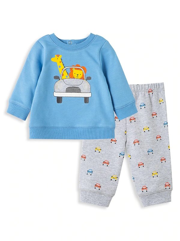 Baby Boy's 2-Piece Cotton Sweatshirt & Jogger Pants Set