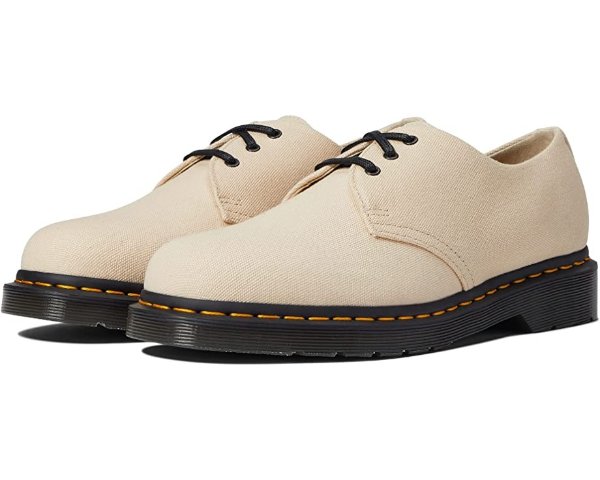 1461 Natural Canvas Oxford Shoes
