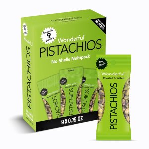 Wonderful Pistachios 无盐开心果0.75oz 9包