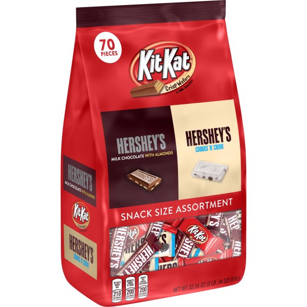 Snack Size Assortment Chocolate Candy, 32.34 Oz.