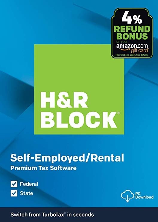 Tax Software Premium 2019 with 4% Refund Bonus Offer [Amazon Exclusive] [PC Download]