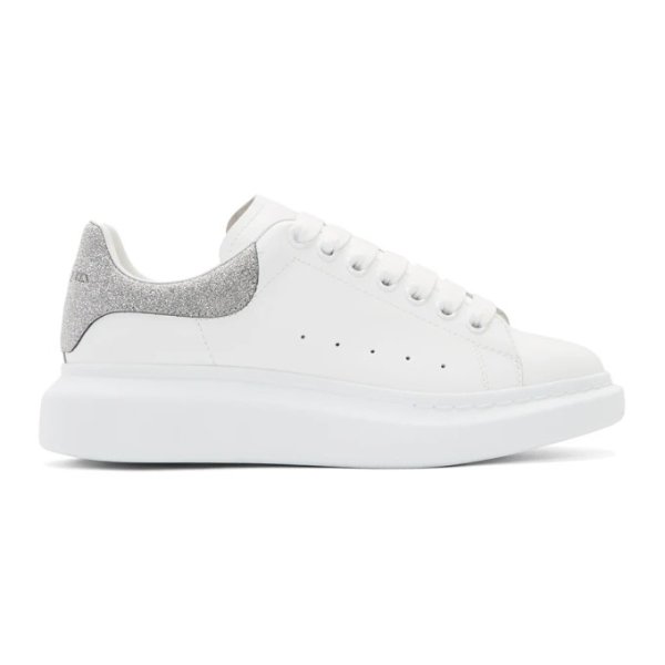 - White & Silver Tiny Dancer Oversized Sneakers