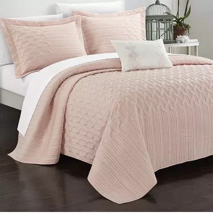 Chic Home Shaly Interlaced Design Quilt Set (3- or 4-Piece)