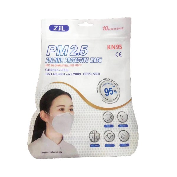 Chengde KN95 5-Layer 95% Filtration Respirator Face Masks (10 - 100 Packs)