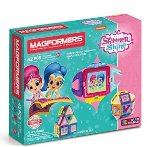 Magformers 半透明 3D 磁性建筑玩具42片装