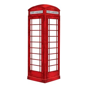 Wall Pops WPE0649 WPE0649 London Phone Booth Dry Erase Wall Decal