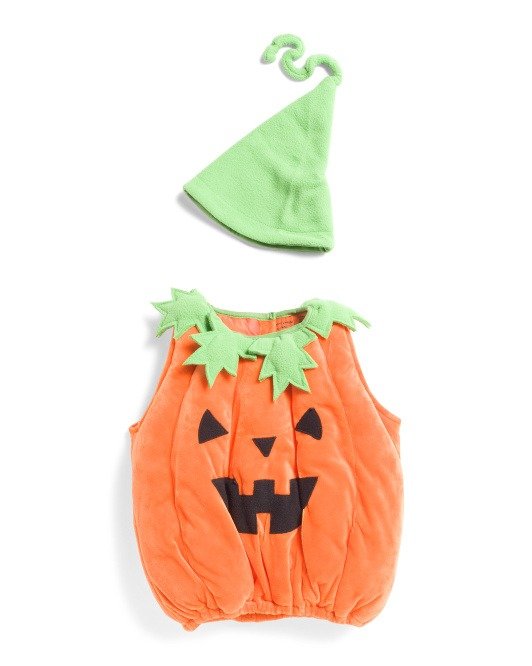 Infant Unisex Pumpkin Plush Bubble Costume