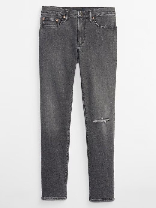 Distressed Slim Taper GapFlex Jeans with Washwell