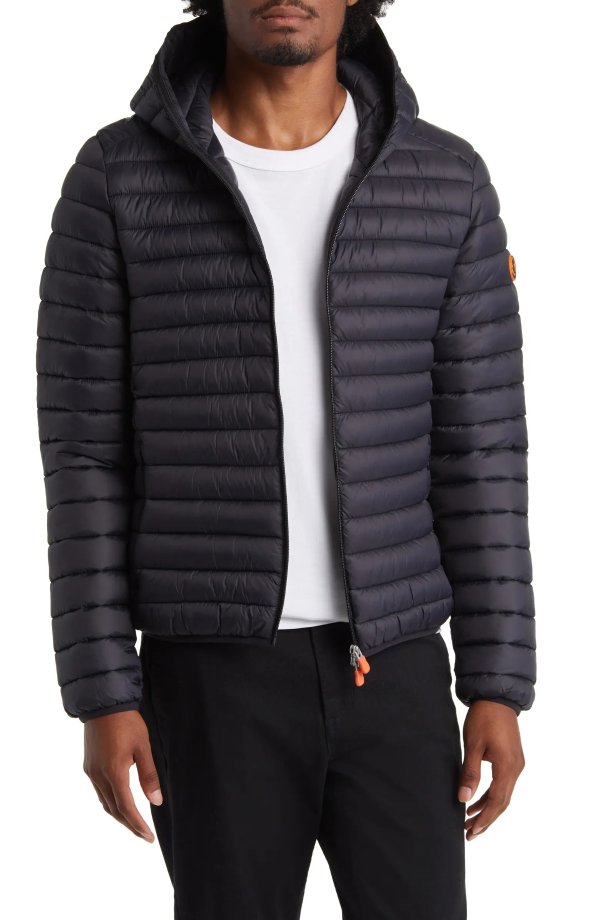 Donald Quilted Hooded Water Resistant Insulated Puffer Jacket