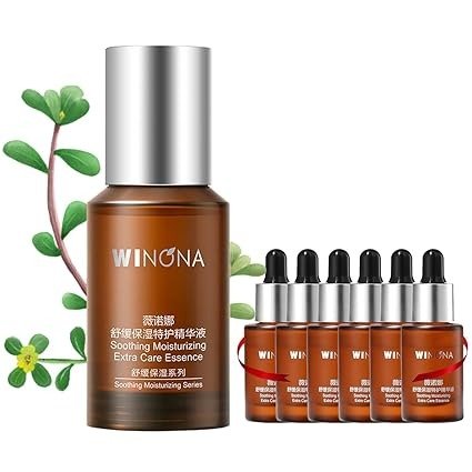 Hydrating Facial Serum with Soothing Plant Extracts for Sensitive and Extra Dry Skin,30ml+5mlx6
