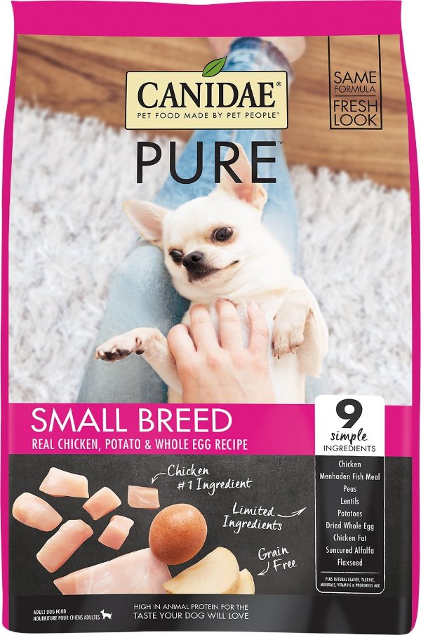 Grain-Free PURE Small Breed Real Chicken, Potato & Whole Egg Recipe Dry Dog Food, 12-lb bag - Chewy.com