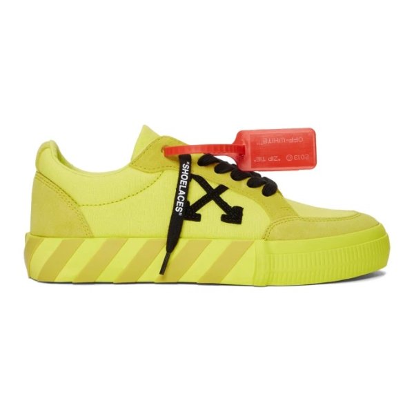 - SSENSE Exclusive Yellow Low Vulcanized Sneaker