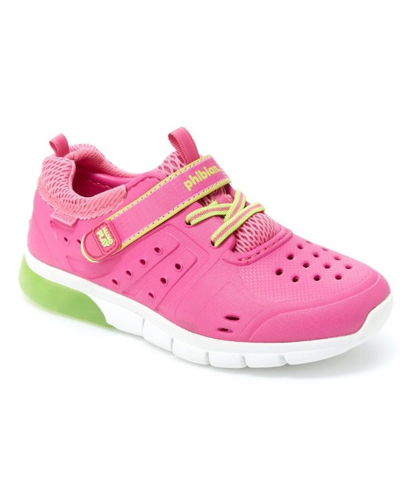 Pink & Lime Made2Play® Phibian Light-Up Sneaker - Girls