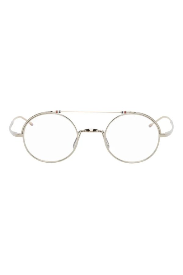 Silver & Gold Round TBX910 Glasses