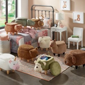Overstock 儿童家居家饰特卖 收超可爱动物儿童椅