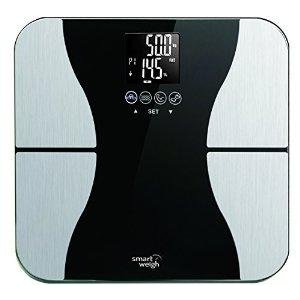 Smart Weigh Body Fat Digital Precision Scale with Tempered Glass Platform, Eight User Recognition
