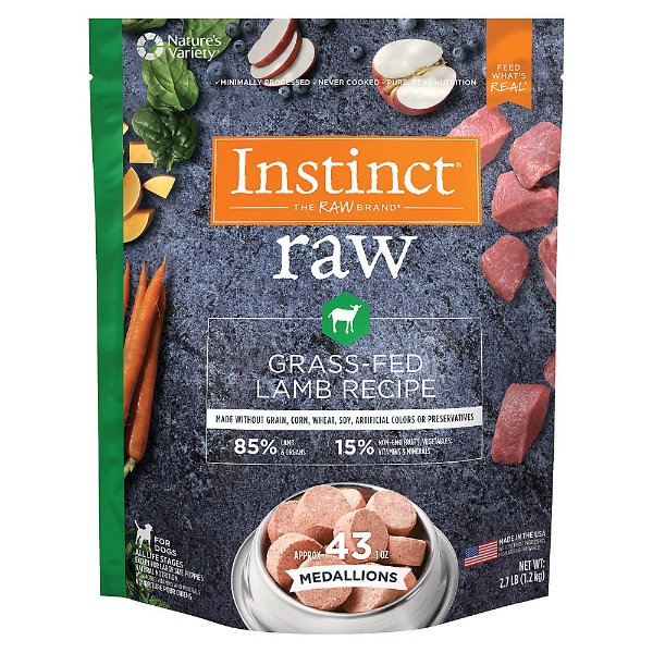® Frozen Raw Medallions Dog Food - Natural, Grain Free, Lamb