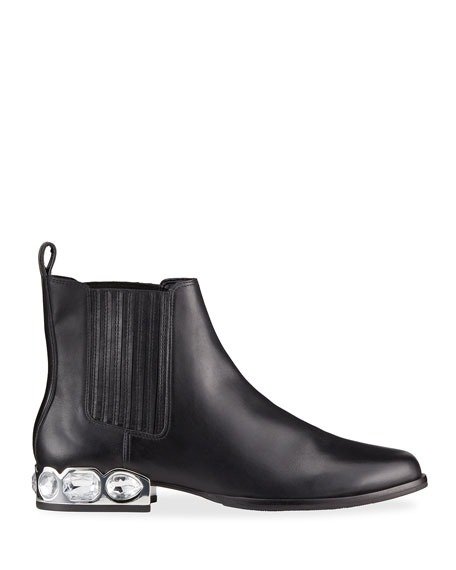 Bessie Crystal Napa Chelsea Boots