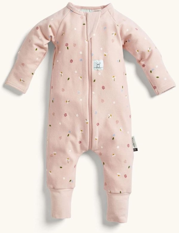 Layers Long Sleeve Romper 1.0 TOG - Daisies, 0-3 Months