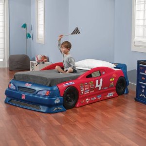 Step2 赛车造型儿童床，可从小童床转换成Twin尺寸