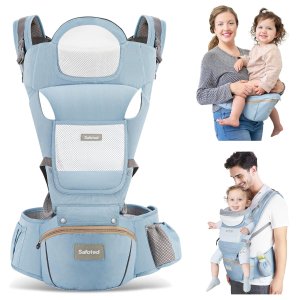 Safotad Baby Carrier with Hip Seat,Ergonomic M Position 6in