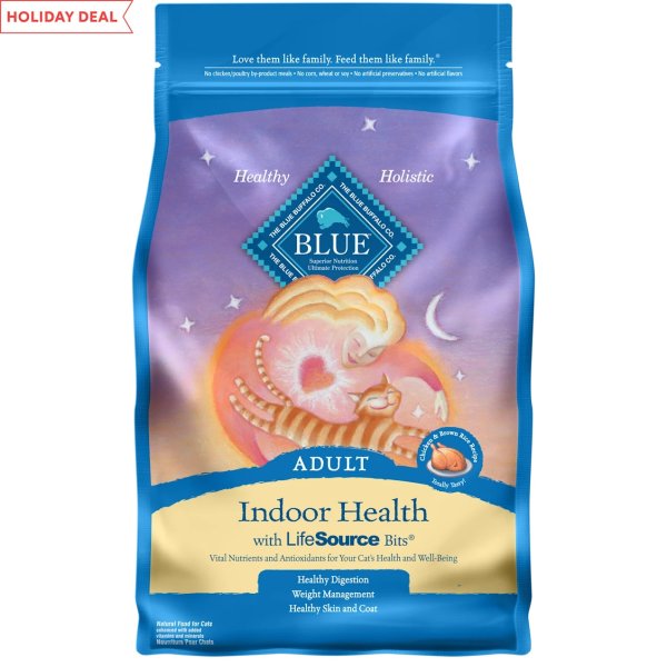 Blue Indoor Health Adult Chicken & Brown Rice Recipe Dry Cat Food, 3 lbs. | Petco
