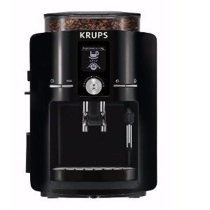 KRUPS EA8250 Espresseria Fully Automatic Espresso Machine Coffee Maker with Built-in Conical Burr Grinder, Black