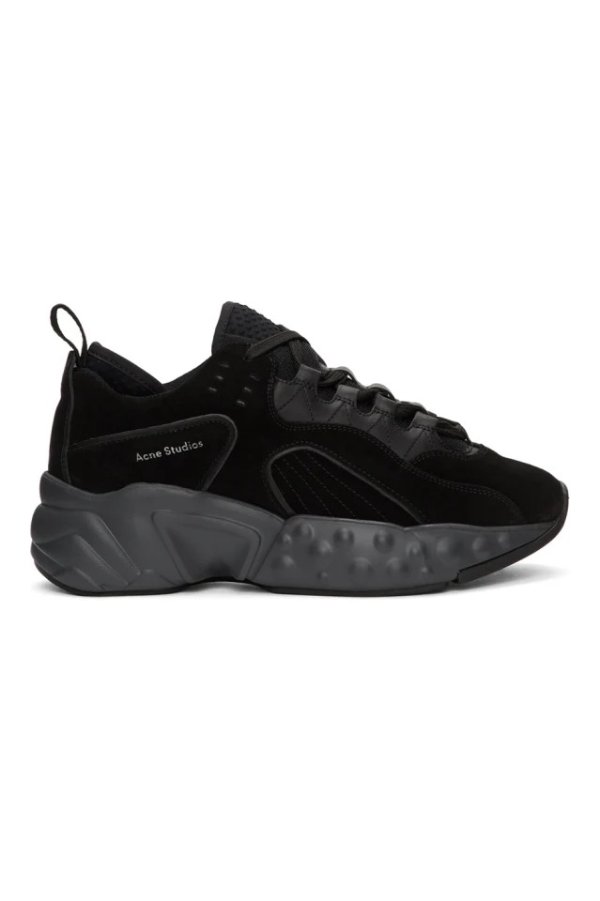 Black Suede Rockaway Sneakers