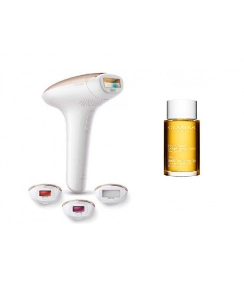 SC1999/00 Lumea Removal Device and Clarins Huile Tonic Body Treatment Oil Bundle