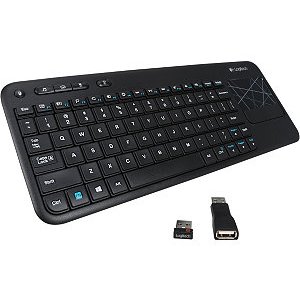 Refurbished Logitech K400 (920-003070) Black USB RF Wireless Standard Keyboard 