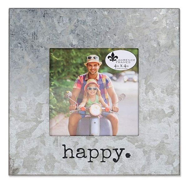 Lawrence Frames Cooper Galvanized-Happy, 4x4, Silver