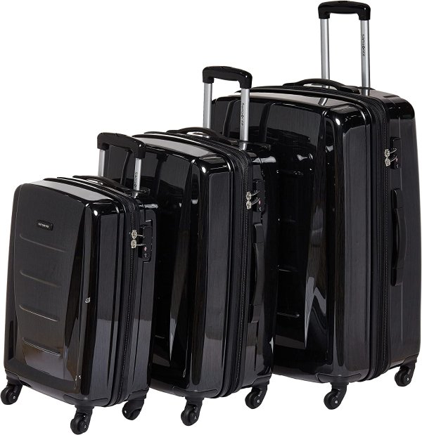 Winfield 2 3PC Hardside (20/24/28) Luggage Set, Brushed Anthracite