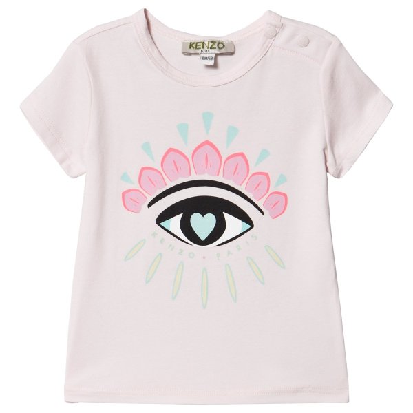 Pale Pink Eye Logo Short Sleeve T-Shirt | AlexandAlexa