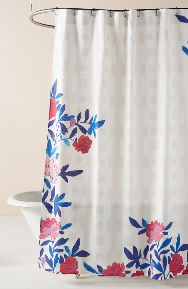 Paule Marrot Rose Vine Shower Curtain