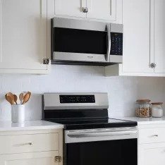 Frigidaire FGMV176NTF 30 Inch Over the Range Microwave with Sensor Cooking, SpaceWise® Rack, PureAir® Microwave Filter, Effortless Clean™ Interior, Effortless™ Reheat, Cooktop LED Lighting, Interior LED Lighting, One-Touch Options, Extra-Large Glass Turntable and 1.7 cu.